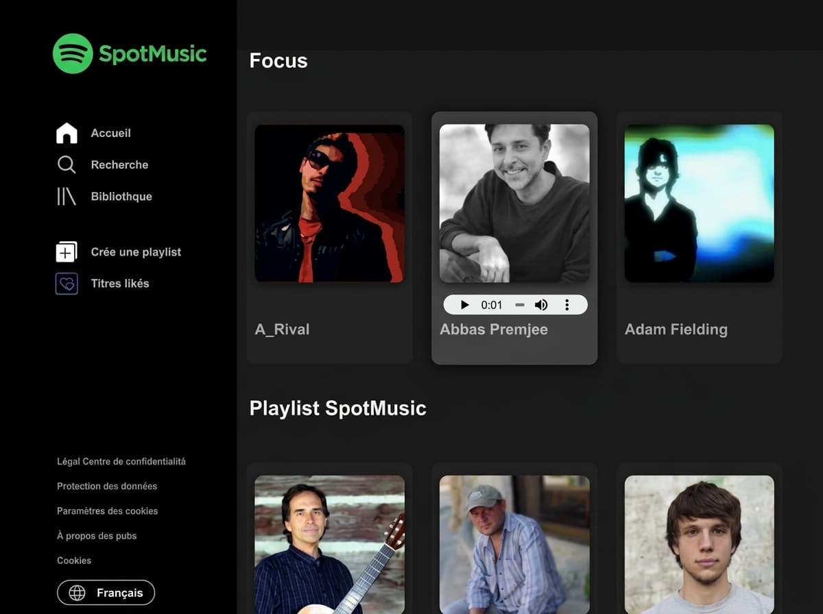 Accueil Spot Music