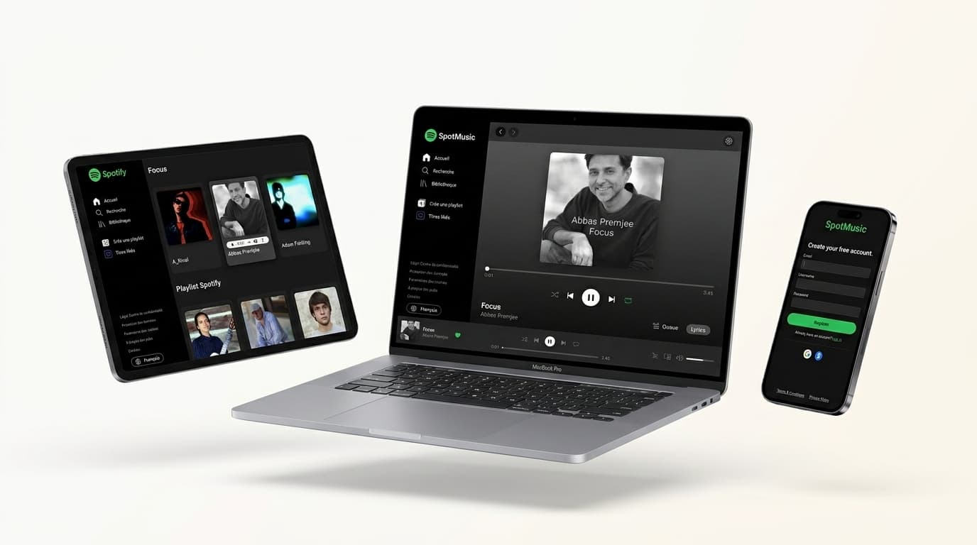 Aperçu du projet Spot Music